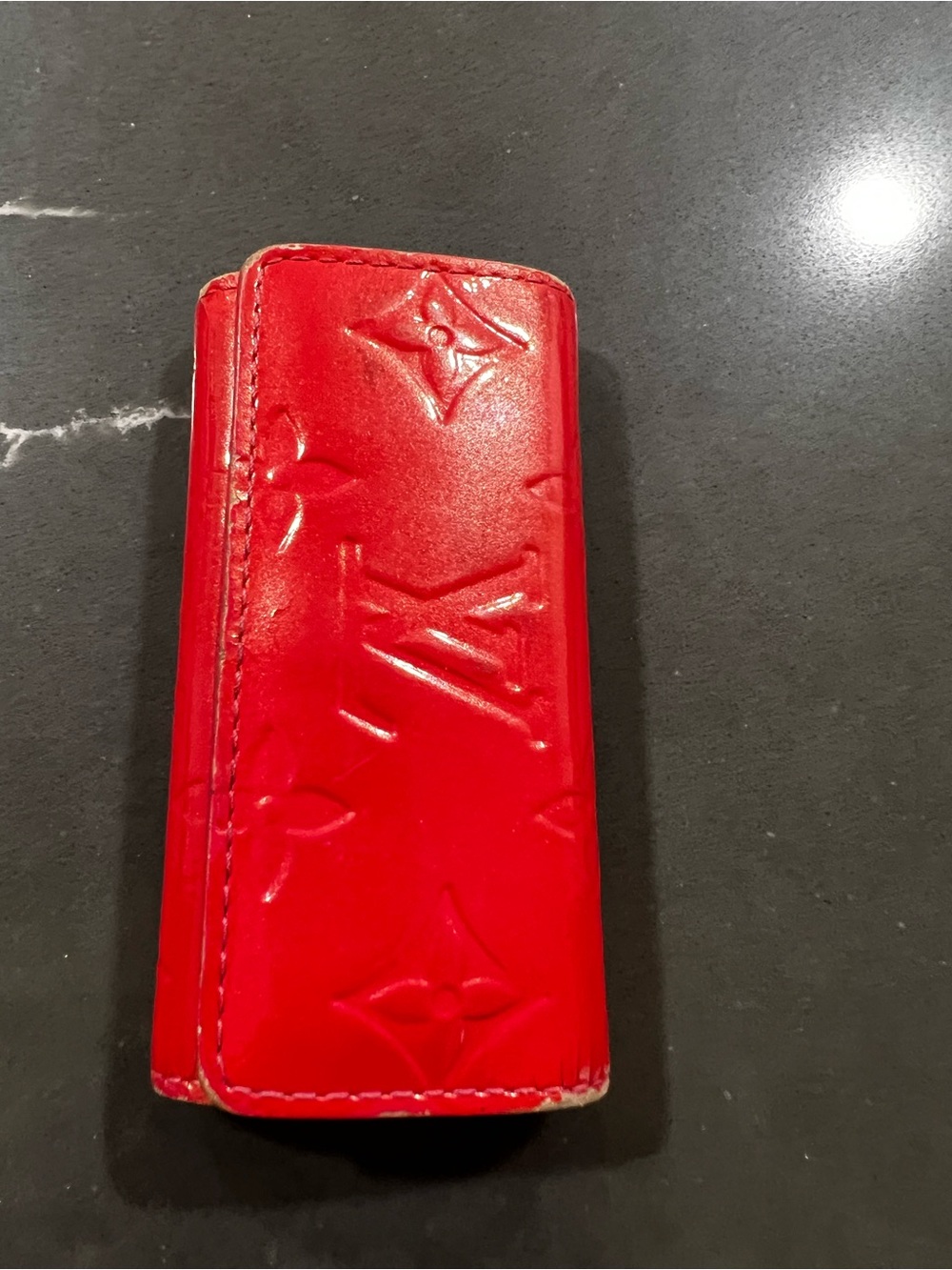 Louis Vuitton Framboise pink Vernis 4 Key Holder